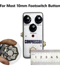 10 Pack 10mm Guitar Pedal Footswitch Toppers Anti Slip Buttons Set Fits Most 10mm Pedal Switches For Boss Line 6 Stomp
