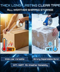Heavy Duty Packing Tape Refills 12 Pack, 2.7 Mil Clear Packaging Tape used in hot and cold conditions sealing boxes