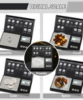 Pocket Digital Gram Scale 200g Capacity With 0.01g Precision displaying weights for jewelry, food, powder, coins, and spices