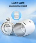 Zero Sweat 1.1 Gallon Water Distiller Smooth Countertop Pure Water Maker Featuring 750W Fast Processing with detachable base.
