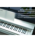 Privia PX-870 88-Key Weighted Digital Piano With Scaled Hammer Action, Tri-Sensor II Touch, Elegant White Console