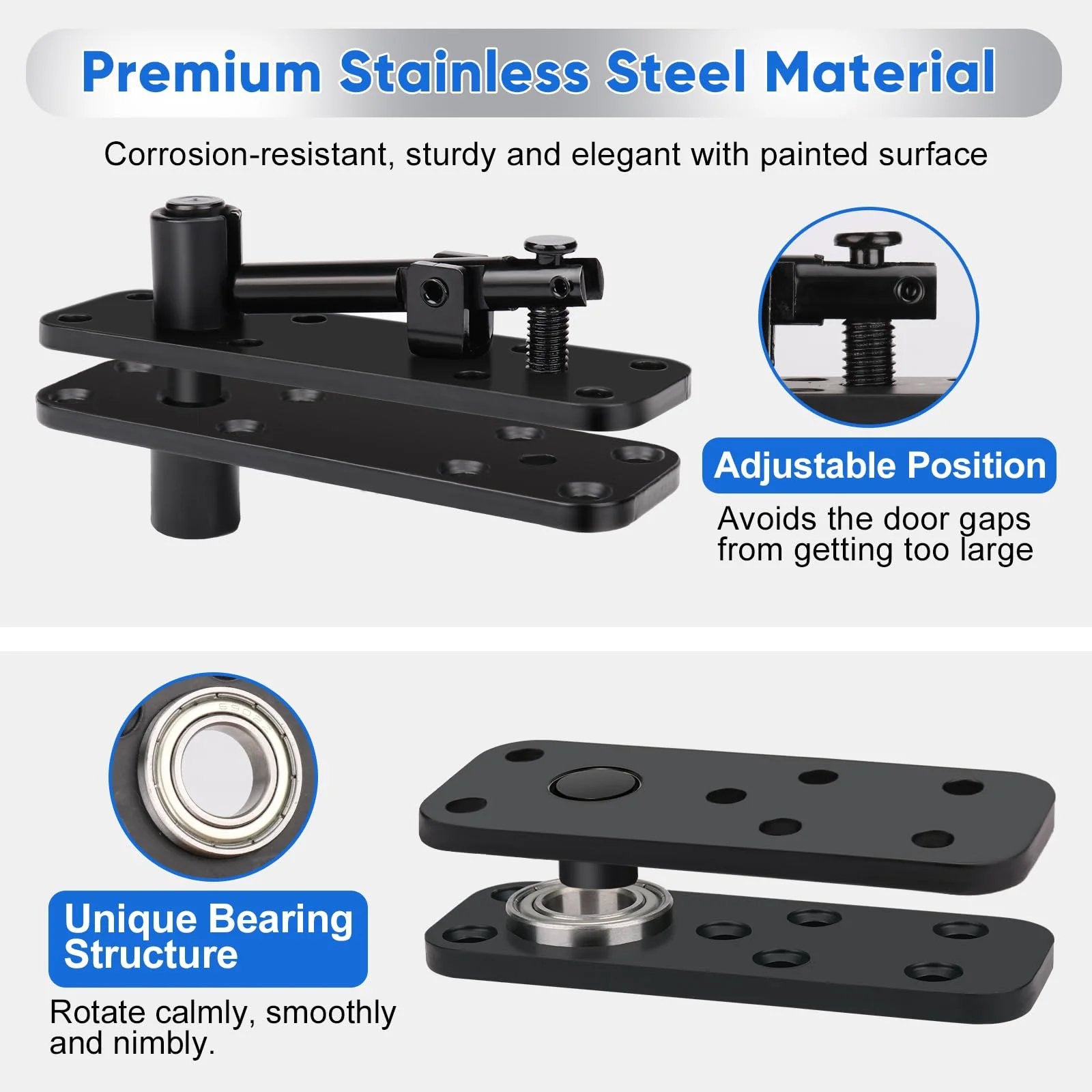 Hidden Door Hinges 360 Rotation Heavy Duty Hinge ✓