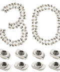 50 Pack Hammer Head Sliding T Nuts For 8mm T Slot Aluminum Extrusion 3030 Series M6 Thread displayed in '30' shape