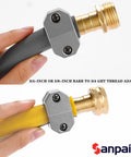 Durable Aluminum And Zinc Garden Hose Coupling Kit For Five Eighth And Three Quarter Inch Hoses, Male And Female Fittings