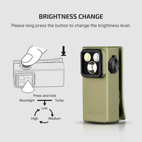 Slick Rechargeable Edc Flashlight Featuring Massive Flood Beam And Killer Uv Blacklight With Dope Olive Green Aluminum Clip On Torch For Serious Night Hiking And Utility Jobs