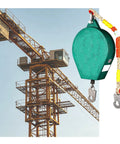 Top Shelf Self Retracting Lifeline Safety Lanyard with rock solid dual disc brakes and steel cable on construction site.