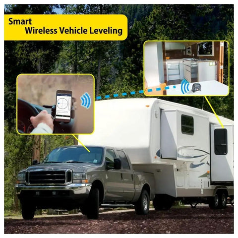 2-Axis Smart Cube Level With Bluetooth Readout From Your Phone No More Guesswork 100 Ft Range One Man Operation with RV