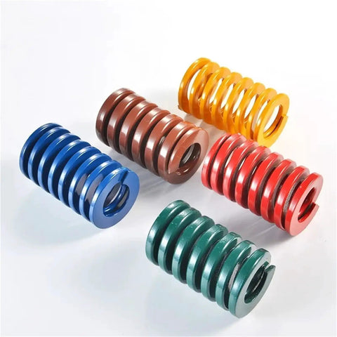 Heavy Duty Compression Springs For Stamping Dies And Metal Molds, 2 Pack Spiral Load Hold Down Springs 30Mm X 15Mm X 75MM size in various colors.