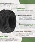 Coiled 100 Ft One Quarter Inch Drip Irrigation Tubing Soaker Hose System With Two Gph Emitters Porous Drip Line Features