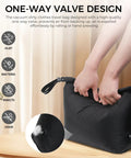 Travel Compression Laundry Bag No Pump Needed Vacuum Space Saver hand pressing for compression feature