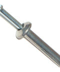 Close-up of Truss Nail Drive Anchor in zinc plated steel, one quarter inch diameter by one and one half inch length