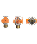 Top Shelf Pendent Fire Sprinkler Heads Chrome Finish Pack Of 6 Half Inch Npt Standard Response showing orange and chrome components.