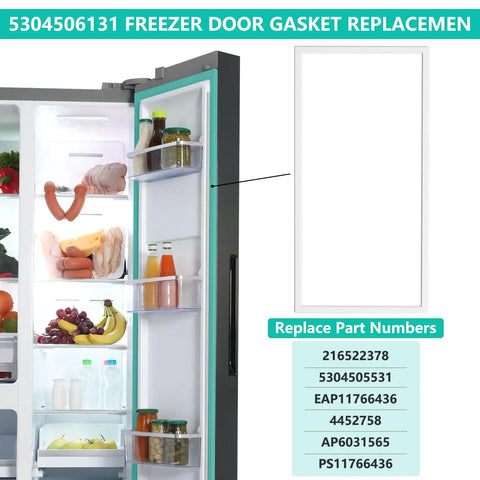 Upgraded Freezer Door Gasket Replacement 67 By 33 Inches for Refrigerator Tight Seal Premium Rubber Gasket 5304506131 5304505531 4452758 216522378 Fits Most Doors