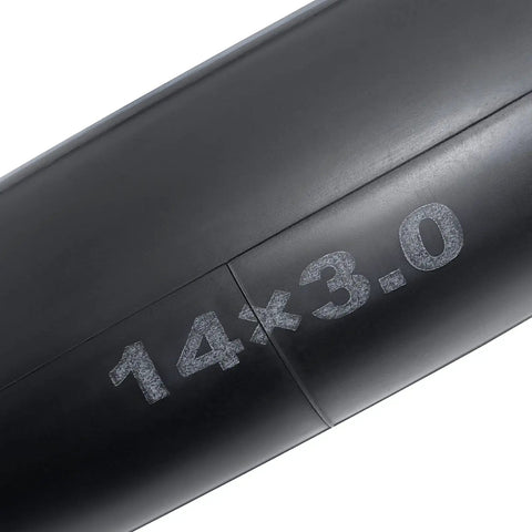 Heavy Duty 14x3 Inner Tube For 14 Inch E Bikes Scooters Mopeds Choppers And Folding Bikes With Bent CR202 Valve Stem Built Tough Forty Percent Thickened For Extra Durability Wide Fit On 14x3 Tires 1 Piece, 14x3.0 butyl rubber tube