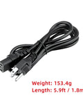 Straight Up UL Certified 6Ft AC Power Cord for easy plug and play with portable power stations and devices.