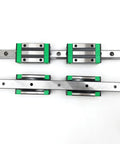 2 Pack HGR15 Linear Rail Kit With 4 HGH15CA Bearing Blocks 300mm Rails 11.81 Inch Long Smooth Low Noise Sliding For Precision CNC And 3D Printers Durable Rust Resistant Steel