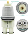 Shower Valve Cartridge For 13 And 14 Series Single Handle Repair Kit, Replacement Monitor Valve, RP46074 dimensions and features