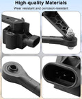 Level Height Sensor for Air Ride Suspension Replacement Fits Suspension Linkage Hardware AA ROT 120 Real Time Height Monitoring Keeps Vehicle at Set Ride Height for a Smoother Ride and Prevents Chassis Scratches and Unstable Handling, black sensor
