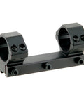 High Profile 1 Inch Airgun Mount With Stop Pin Aircraft Grade Aluminum Anodized Matte Black Finish Locking Hex Screws