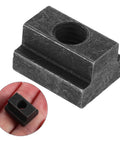 Heavy Duty 6 Piece T Slot Clamping Nuts Set Rock Solid High Strength T Nuts for T Slot Rails, matte black finish clamping nut.