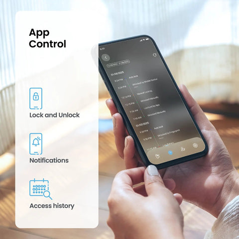 Badass Wifi Smart Lock Featuring 3D Biometric Fingerprint Sensor And Pin Pad Keypad For Nailed Keyless Entry And Mobile App Control That Just Hits Different