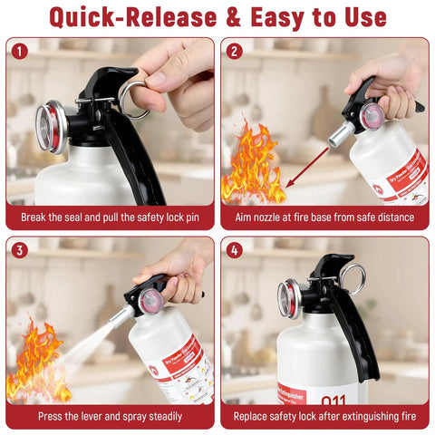 Solid Pick 2 Point 5 Lb Abc Dry Powder Fire Extinguisher With 1 A 10 B C Rating And Ansi Ul Approval Compact Carry Case Style Gear That Keeps Ya Protected No Stress Ready For Garage Boat Or Road Trip Backup Without Any Fuss