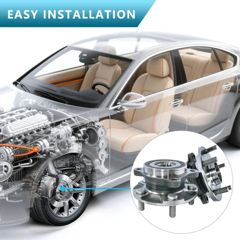 Two Piece Front Wheel Hub And Bearing Assembly Set For RAV4 2006-2018 Mirai 2016-2020 Scion Tc 2011-2016 With ABS 5 Lug Bolt Pattern