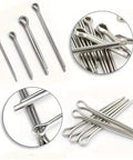 Must Have Assorted Split Pins Cotter Fixings Kit In Zinc Plated Steel With Hard Case Includes 525 700 875 Pieces In Multiple Sizes For Quick Insertion And Secure Fastening, zinc split pins