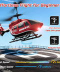 Rad Rescue RC Helicopter Toy With LED Lights And Altitude Hold hovering over helipad, featuring Guardian of Life design.