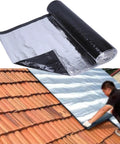 Heavy Duty Self Adhesive Roofing Tape With Aluminum Foil Backing For Fast Leak Fixes On Sheds Gutters And Roofs Waterproof Underlayment Roll on roof.
