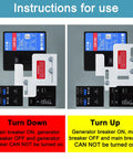 Generator Interlock Kit For BR Series 150 And 200 Amp Panels showing usage instructions for safe backfeed