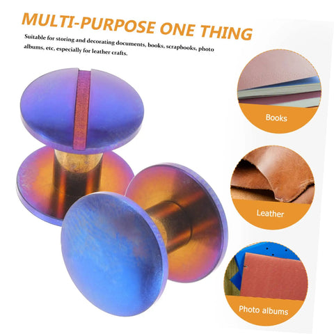 Rock Solid Chicago Screws And Heavy Duty Binding Bolts For Scrapbooks Photo Albums Crafting Gear titanium alloy binding bolts.