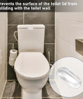 20 Pack Clear Toilet Seat Bumpers Replacement Kit For Bidet And Lid Universal Fit in use on modern toilet