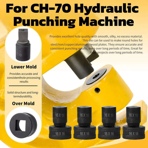 Heavy Duty Square Punch Die For CH70 Hydraulic Press 13.5x13.5mm hole punch die for steel sheet copper plate aluminum plate industrial