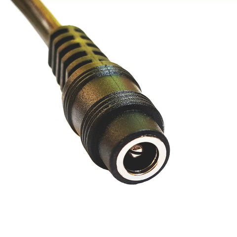Sae To Coax Female Adapter Cable For Motorcycle Heated Gear 10 Inch Long With Heavy Duty 18 AWG SPT 2 Copper Wire 5.5mm X 2.5mm DC Coax Female Connector For Easy Hookup