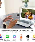 1080P 120FPS High Speed USB Camera With M12 Wide Angle 12MP IMX577 Sensor focused on a bee on a laptop screen