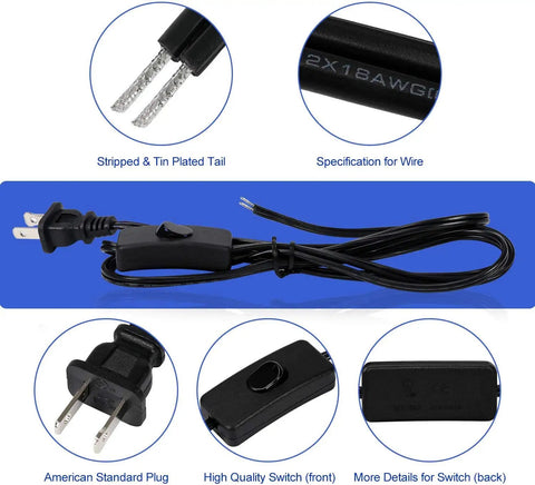 2-Pack Synchronous Turntable Motor And Cup Turner Rotisserie Motor For DIY Dessert Making, cord with American plug and switch