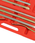 7 Piece Auto Dent Repair Kit With Heavy Duty Pry Bar Tools For Car Body Dents Door Dings And Hail Damage in red case