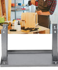 Hella Sturdy Electric Planer Stand With Heavy Gauge Aluminum Bracket Table For Woodworking Shops showing sturdy metal base and mounting brackets.
