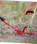 All In One Heavy Duty Tent Stake Puller Tool Set For Camping And Outdoor Use Peg Remover And Hook Extractor in action