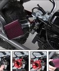 Beefed Up Air Filter Adapter Kit For Predator 212cc 196cc Coleman CT200U BT200X KT196 6.5Hp Clone Engine installed on mini bike