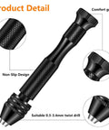 Comfort grip pin vise from Must Have Resin Jewelry Drill Kit with non-slip design for twist drills 0.3-3.4 mm compatibility.