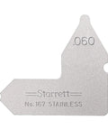 Radius Gauge For Convex And Concave Radii Stainless Steel 0.060 Inch Radius Gauge With Inch Reading, durable rust resistant tool
