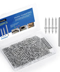 Dual Direction Skirting Nails For Baseboards With Included Sleeve Tool Double Headed Nails Deliver Mark Free Installation Made From High Carbon Steel With Zinc Coating For Rust Resistance Exceptional Hold For Indoor Trim And Baseboard Projects in a 300-piece pack