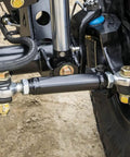 Heavy Duty Chromoly Half Inch Heim Joint Kit For Utvs Suspension and Rock Crawling, close-up of rod end with tie rod end and jam nuts.
