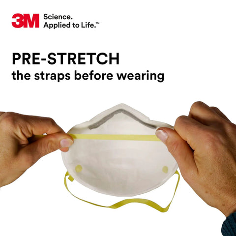 N95 Particulate Respirator Cup Style With Two Strap Design And Adjustable Nose Clip All Day Comfort NIOSH Approved Compatible With Eyewear And Hearing Protection Pack Of 20 Disposable Masks