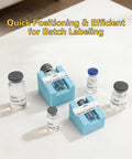Two Pack Vial Label Applicators For 2ml 3ml And 5ml 10ml Vials Time Saving Handheld Sticker Alignment Tool on a table