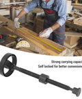 T18 Workbench Screw Vise for Woodworking Heavy Duty Clamp with 100mm Jaw and 350mm Reach shown beside craftsman at workbench
