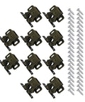 Heavy Duty L Shaped Shelf Pins Replacement 50 Pack Beefed Up Reinforced Iron Shelf Supports Pegs For Cabinets Bookcases with screws
