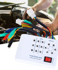 Rugged DIY Friendly Brushless Motor Controller Tester For E Bikes And Electric Scooters 115x80x26 Mm with cables near car engine